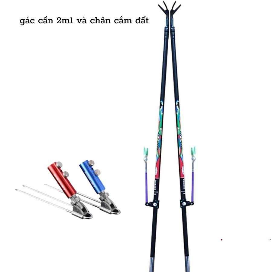 Gác cần câu đài chống cần câu đài PKT-21 carbon cao cấp chất lượng giá rẻ  câu đơn câu tay phụ kiên  AK FISHING