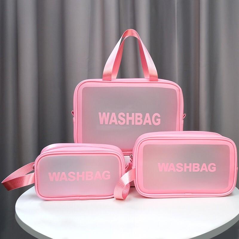 Túi Đựng Mỹ Phẩm, Đồ Trang Điểm Đi Du Lịch Washbag Trong Suốt Chống Thấm Nước Tiện Lợi