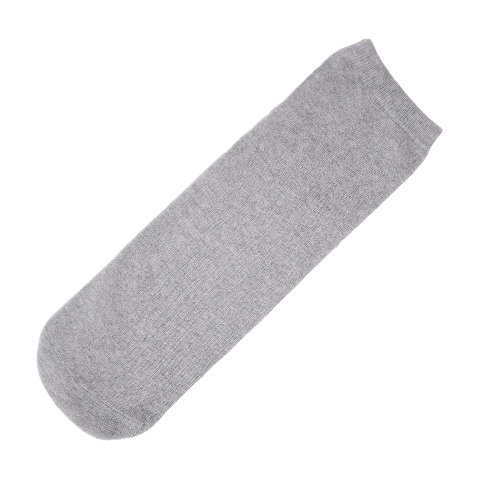 5Pcs Prosthetic Socks Cotton below Knee Grey Elastic Amputee Socks for Women