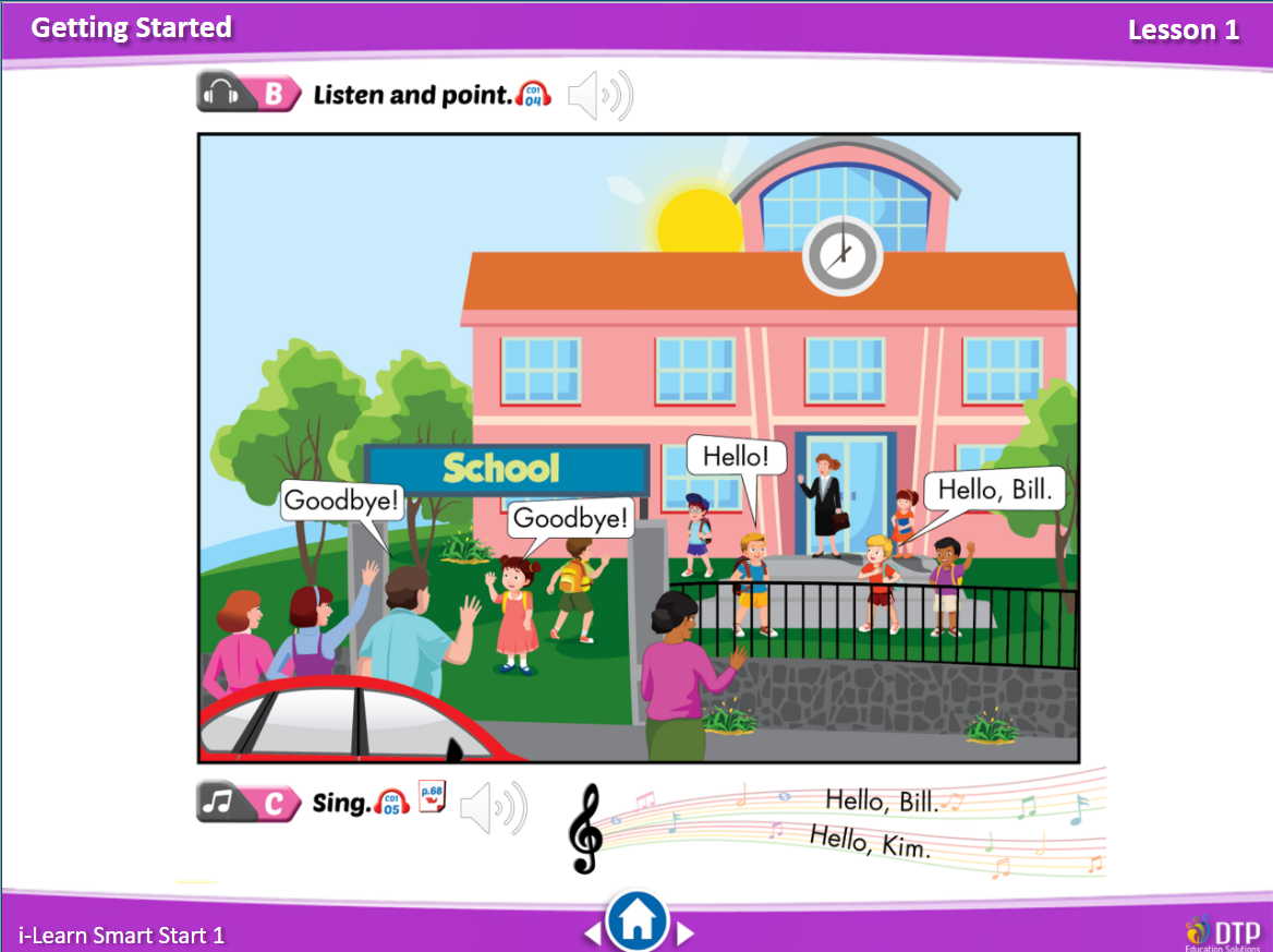 Tiếng Anh 1 i-Learn Smart Start Bài giảng trình chiếu