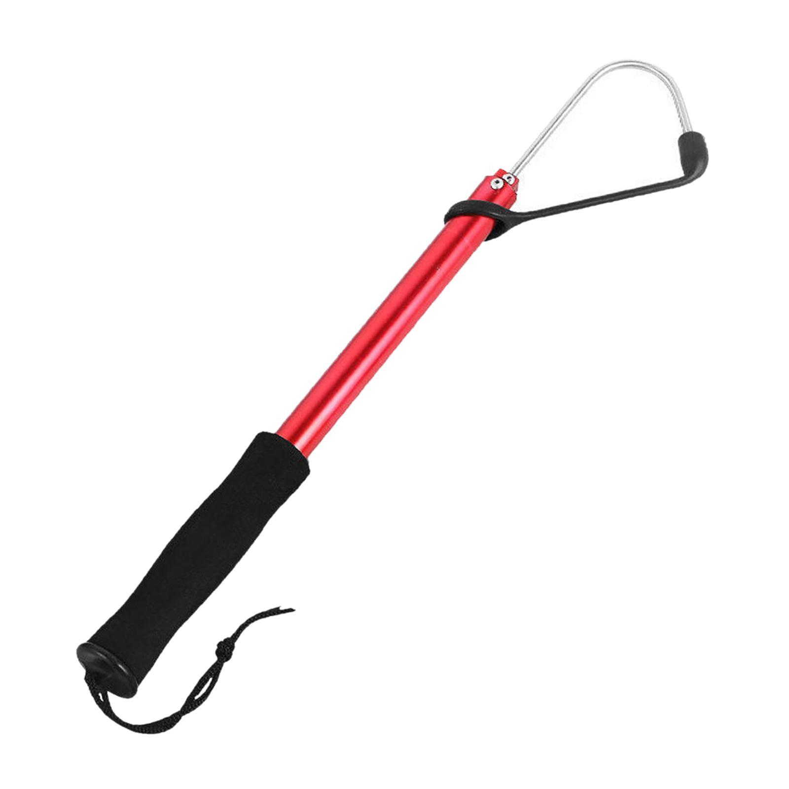 Fishing Gaff Fish Gripper Retractable Stainless Steel Fish Holder Saltwater Foldable Boat Fishing Durable Fish Lip Gripper Fishing Grip Tool