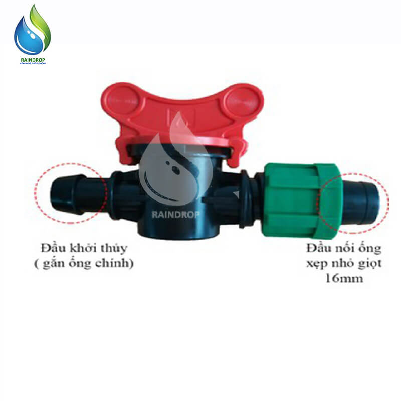 VAN KHÓA KHỞI THỦY NHỎ GIỌT 16mm