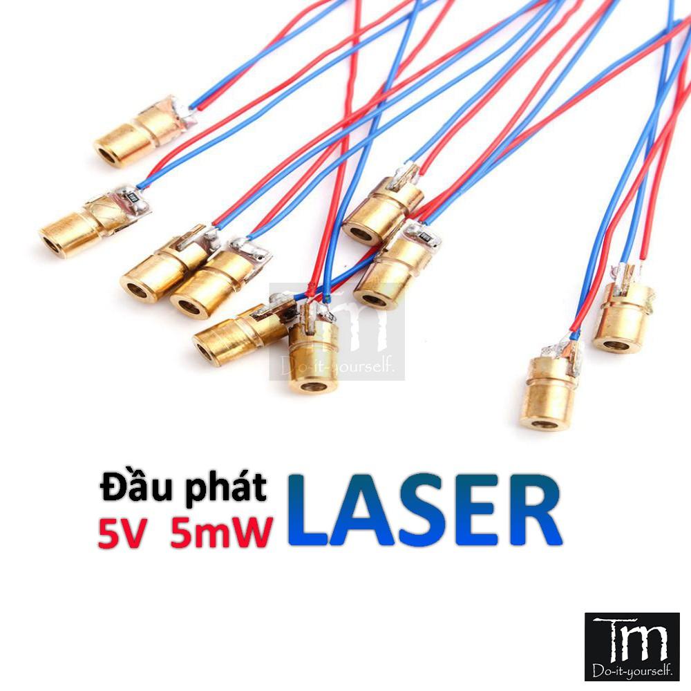 Đầu Phát Tia Laser 5V Đỏ 5mW Định Vị