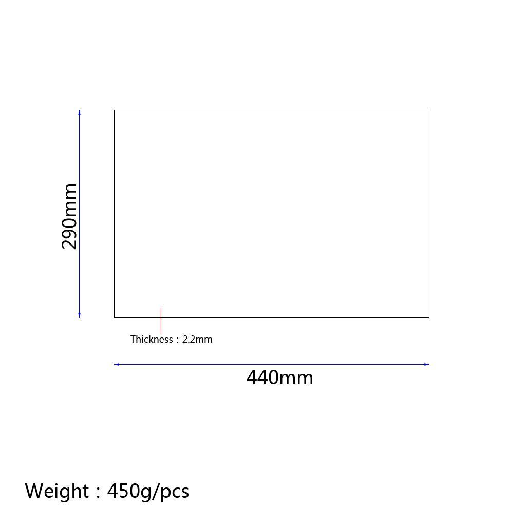 3 Pieces Guitar Blank Scratch Plate Guard Pickguard Material PVC 3-ply Black
