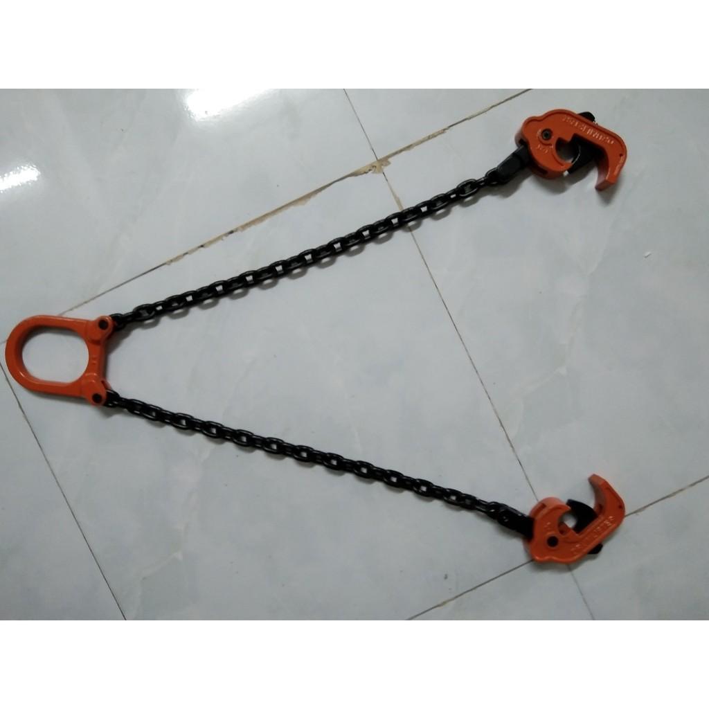 Dây xích Móc Cẩu Thùng Phuy, móc 2 đầu vào mép phuy dây dài 50cm nâng phuy 500kg