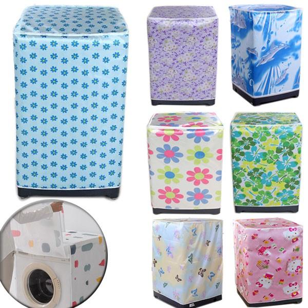 Áo Trùm Máy Giặt Cửa Trước 7-8kg Vải Satin Chống Nước ,Bụi , Nắng, Rách Bền Đẹp