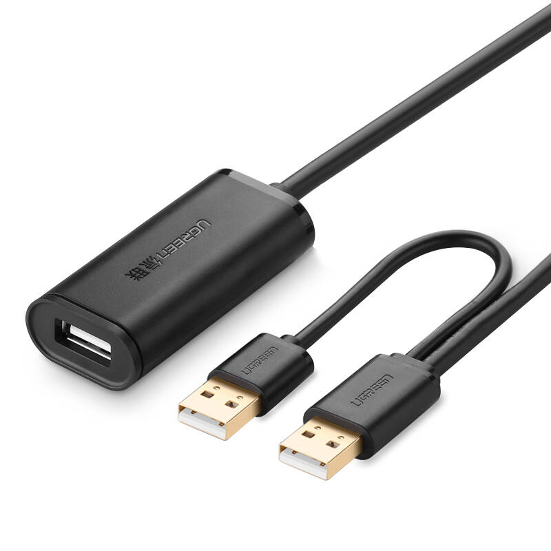 Dây nối dài USB 2.0 tích hợp CHIPSET có dây hỗ trợ nguồn dài 5M UGREEN 20213 - Hàng chính hãng