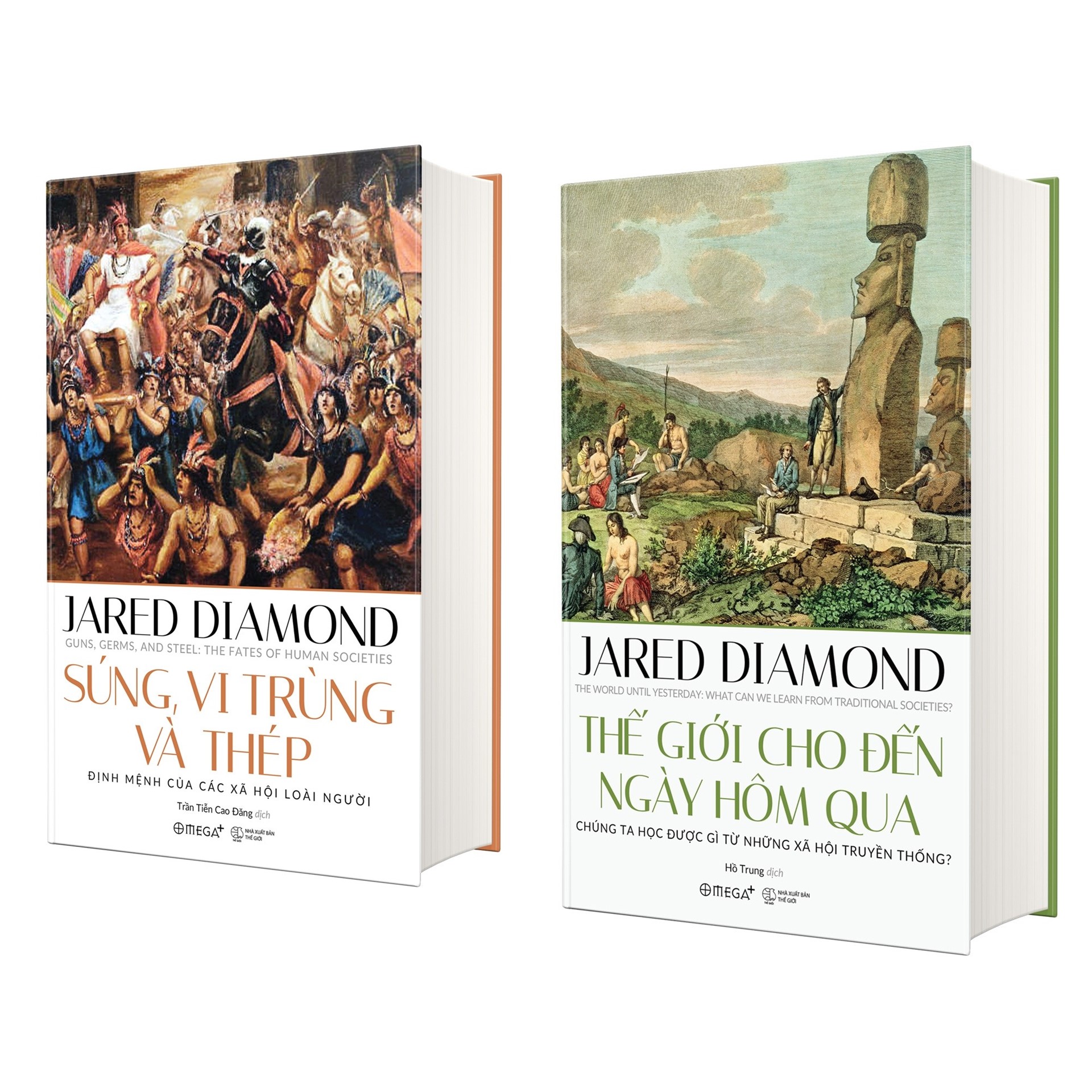 Combo Sách Kinh Điển Của Jared Diamond : Thế giới Cho Đến Ngày Hôm Qua + Súng, Vi Trùng Và Thép (Phiên Bản 2020)