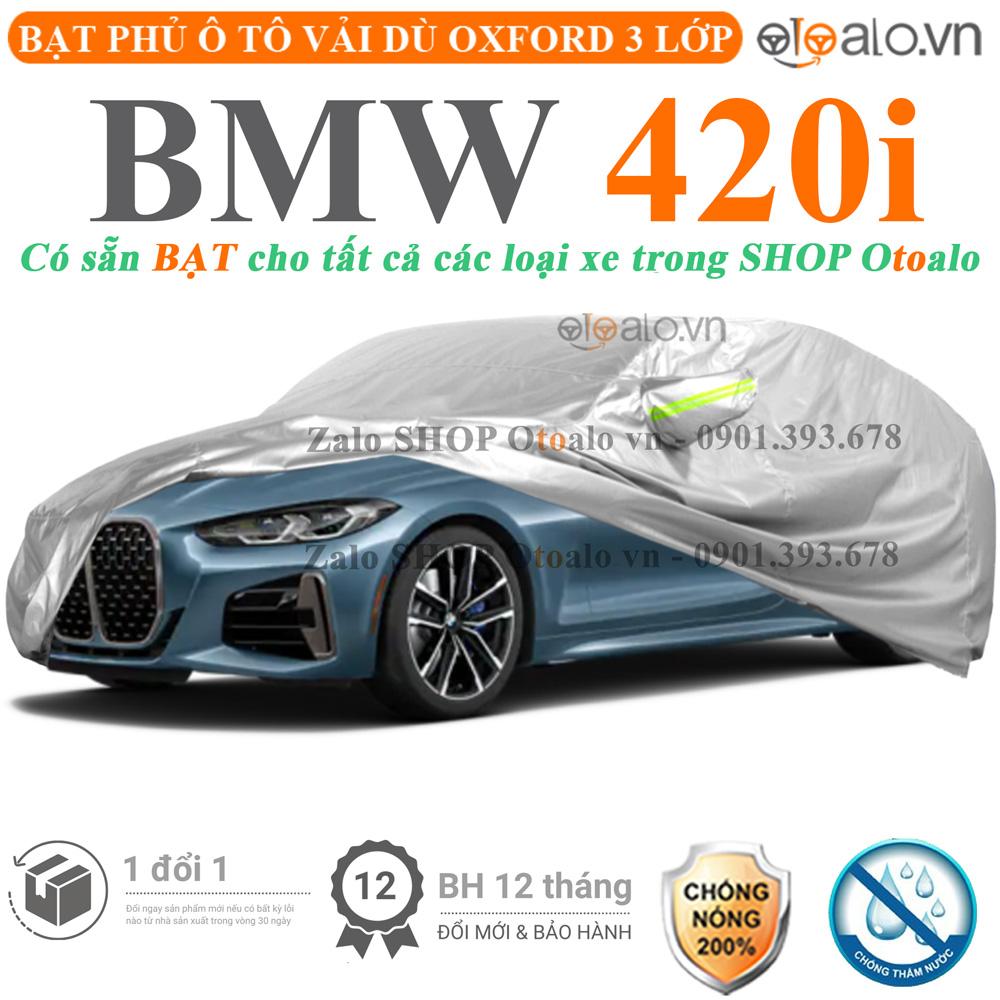 Bạt che phủ xe ô tô BMW 420i vải dù 3 lớp CAO CẤP BPXOT - OTOALO