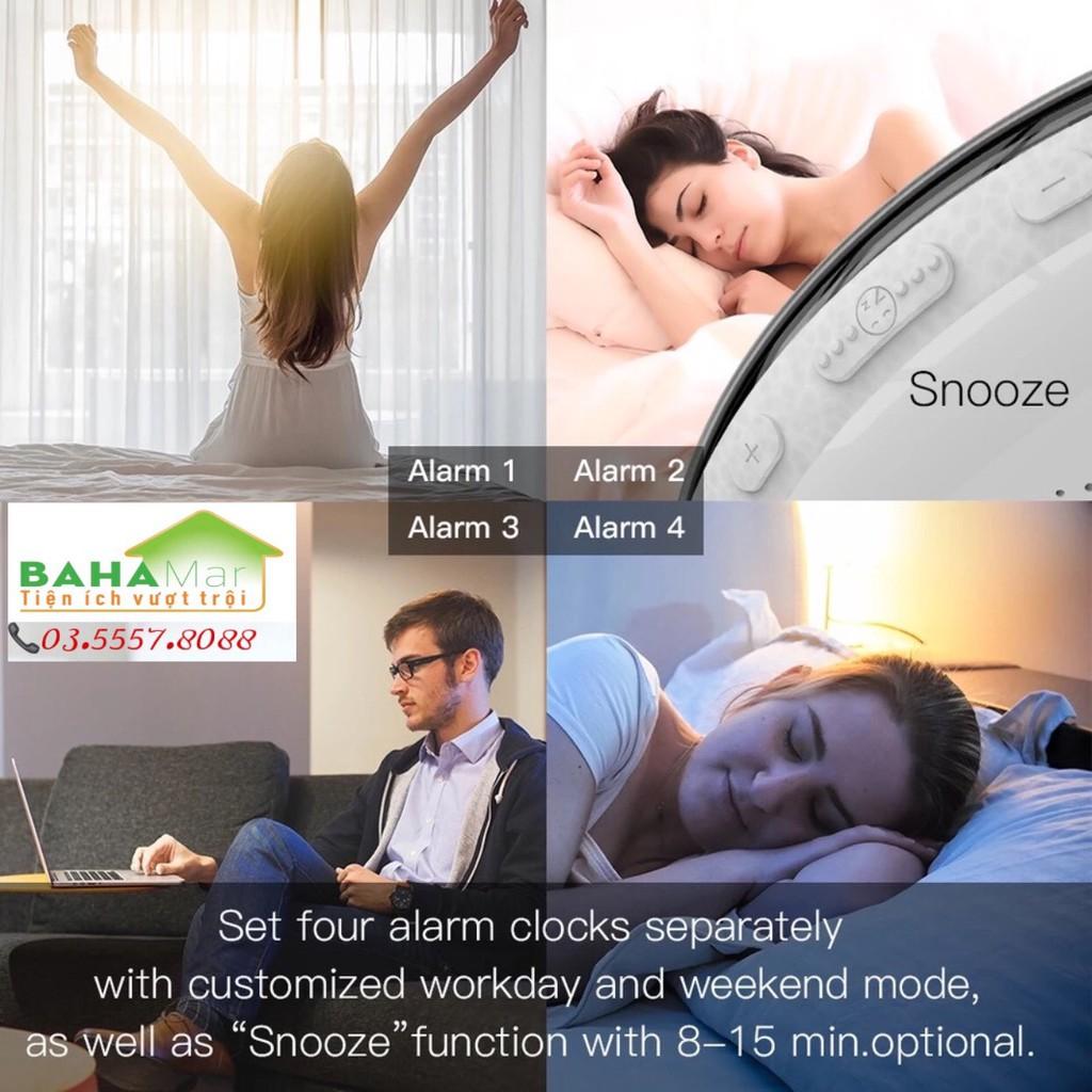 MẶT TRỜI THÔNG MINH - ĐỒNG HỒ BÁO THỨC ĐỔI MÀU NGHE FM VÀ GHI ÂM "BAHAMAR" được dùng vừa làm đồng hồ báo thức, nghe nhạc