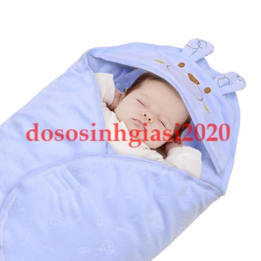 Túi ủ / Chăn ủ Có Chân bằng nhung mịn Ấm Cho Bé