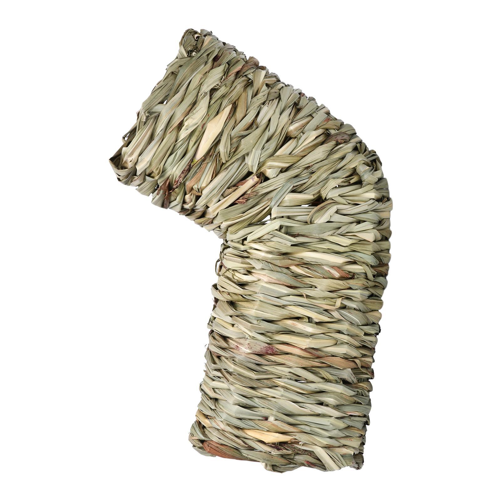 Hamster Grass Tunnel Tunnel Hideaway Durable Bunny Toy Pet Supplies Rabbit Tunnel Tube Nest for Chinchilla Hedgehog Gerbils Ferrets