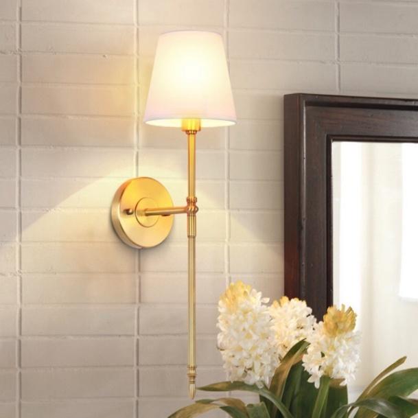 Ảnh thật -Đèn tường chao vải cao cấp, đèn phòng ngủ, đèn phòng khách, đèn trang trí DT