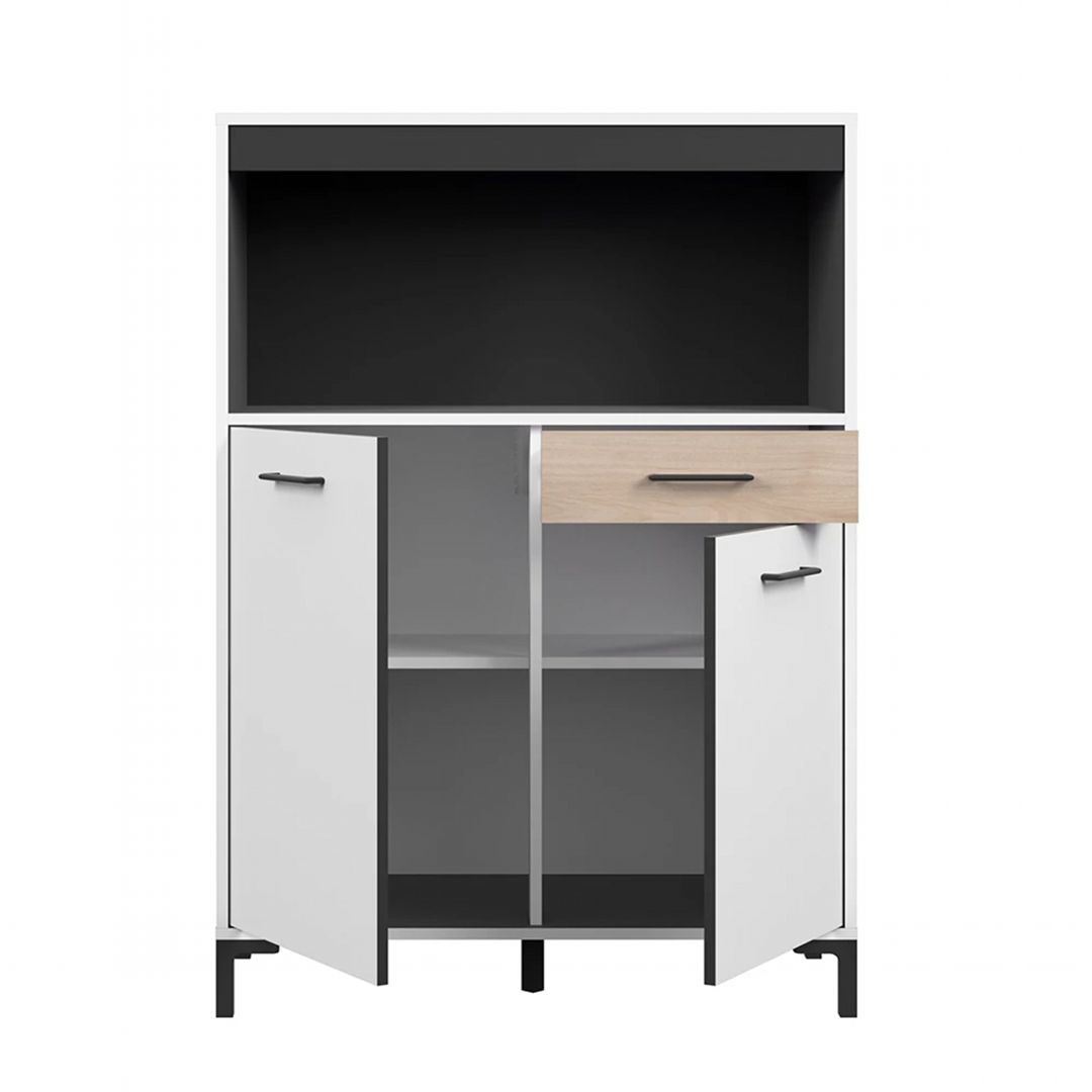 Tủ phòng ăn gỗ hiện đại SMLIFE Dumama | Gỗ MDF dày 17mm chống ẩm | D90xR40xC127cm