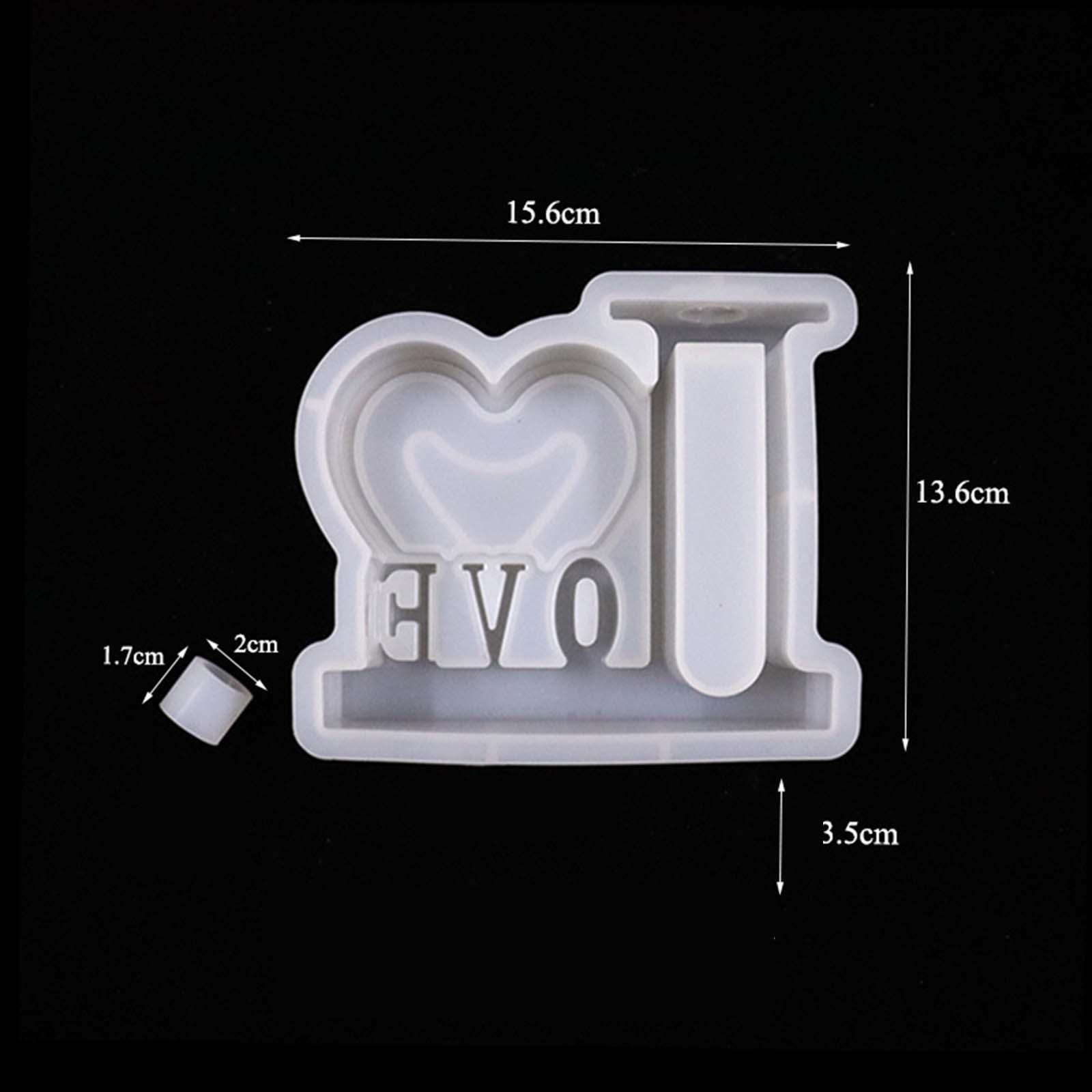 LOVE Silicone Vase Plant Resin Casting Mold Pot Epoxy Mould Craft