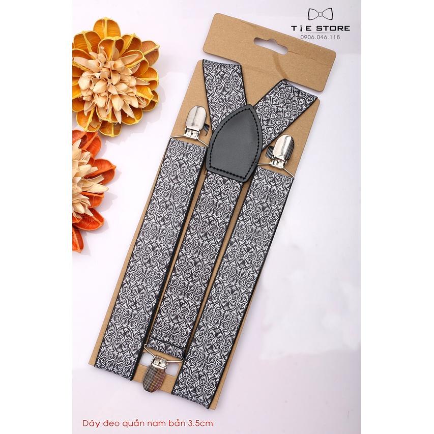 Dây đeo quần nam chữ Y 3.5cm khóa kẹp - dây yếm quần nam cao cấp nhiều mẫu
