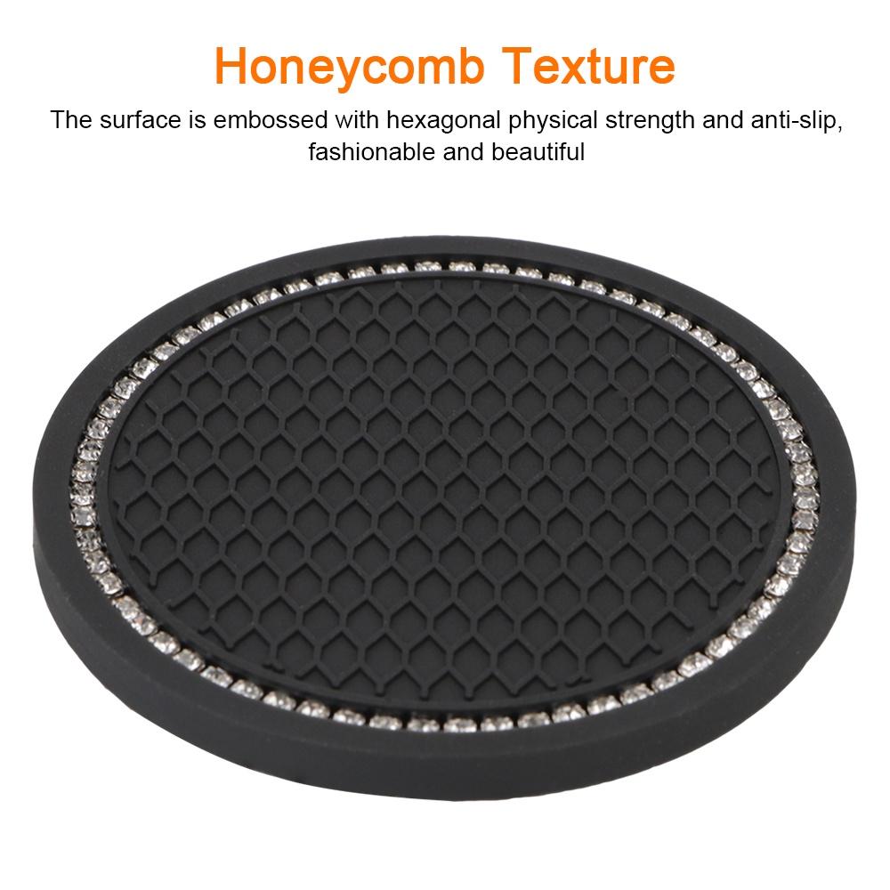 Set 2 giá đỡ bình nước bằng silicon chống trượt tiện dụng cho xe hơi
