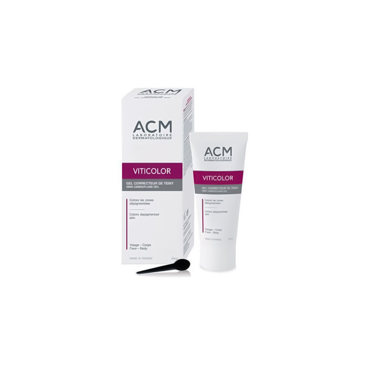 Gel Che Khuyết Điểm Chàm, Bạch Biến ACM Viticolor Skin Camouflage Gel 50ml