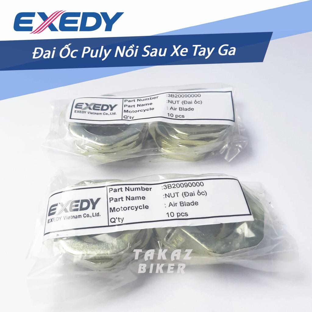 A8 Đai Ốc Vặn Khóa Pulley Exedy Dùng Cho Xe Airblade 110 - 125 - PCX - SH - Lead 125 - Vison Fi - Nouvo Các Dòng Xe