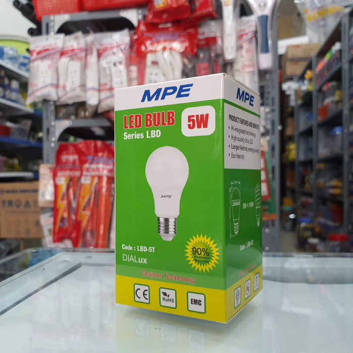 Bóng đèn Led tròn (hình cây nấm) 5W 15W sáng trắng MPE