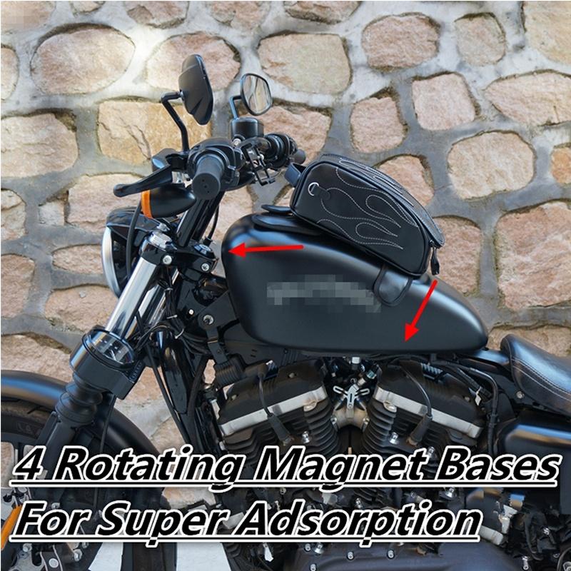 Túi đựng bình nhiên liệu bằng da PU chống thấm nước phong cách retro cho xe mô tô Harley Honda BMW CM500 Yamaha Suzuki