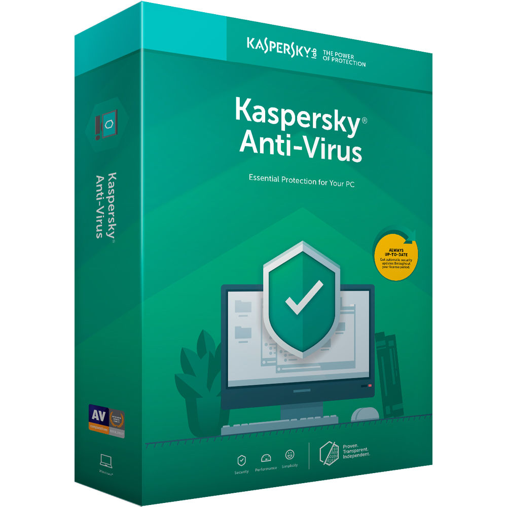 Phần mềm diệt Virus - Kapersky Anti Virus - 1 Thiết bị - Hàng chính hãng