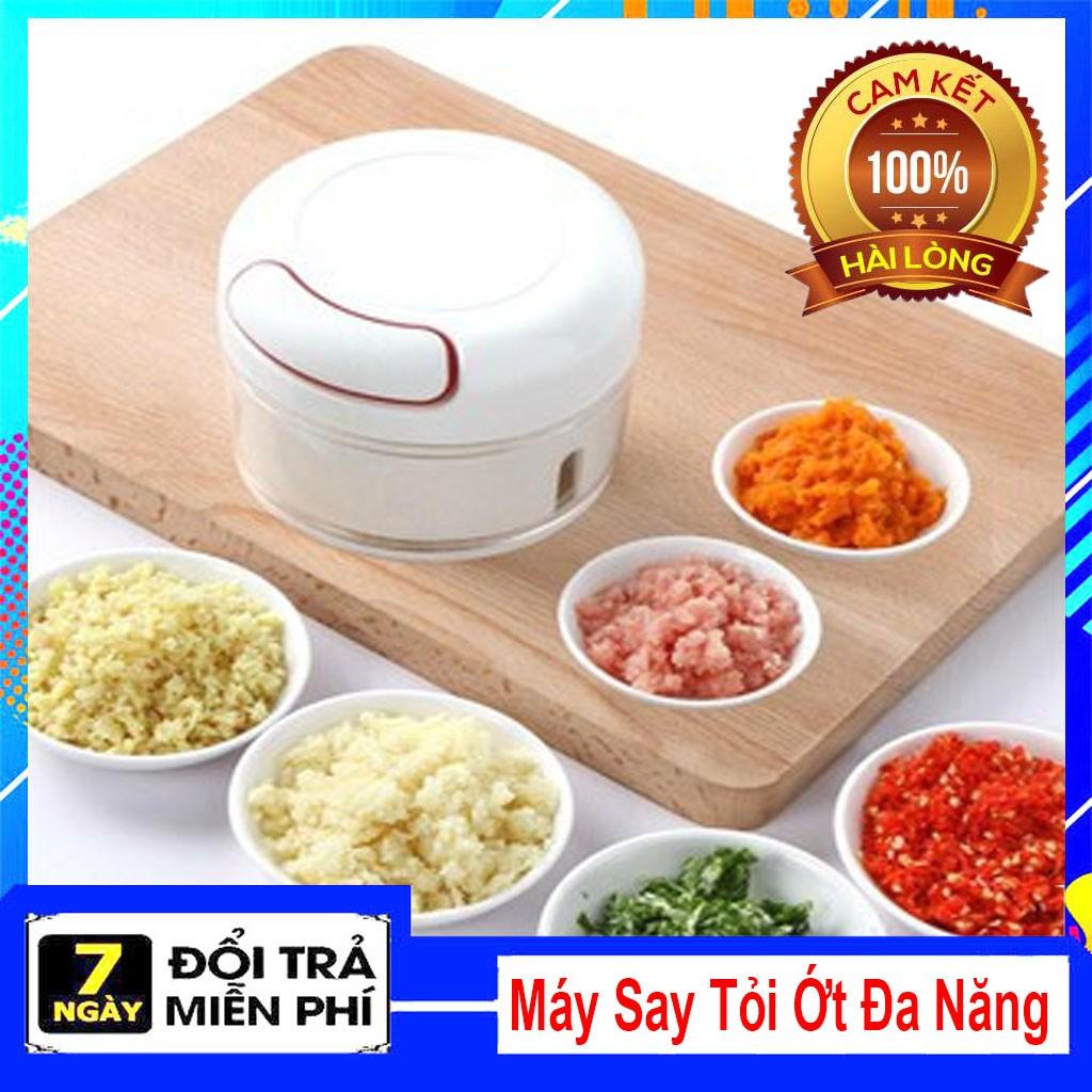 Máy Xay Tỏi Ớt Đa Năng Dụng Cụ Cầm Tay Mini say hành, tỏi, ớt, thịt, cá, băm nhỏ rau củ quả thực phẩm