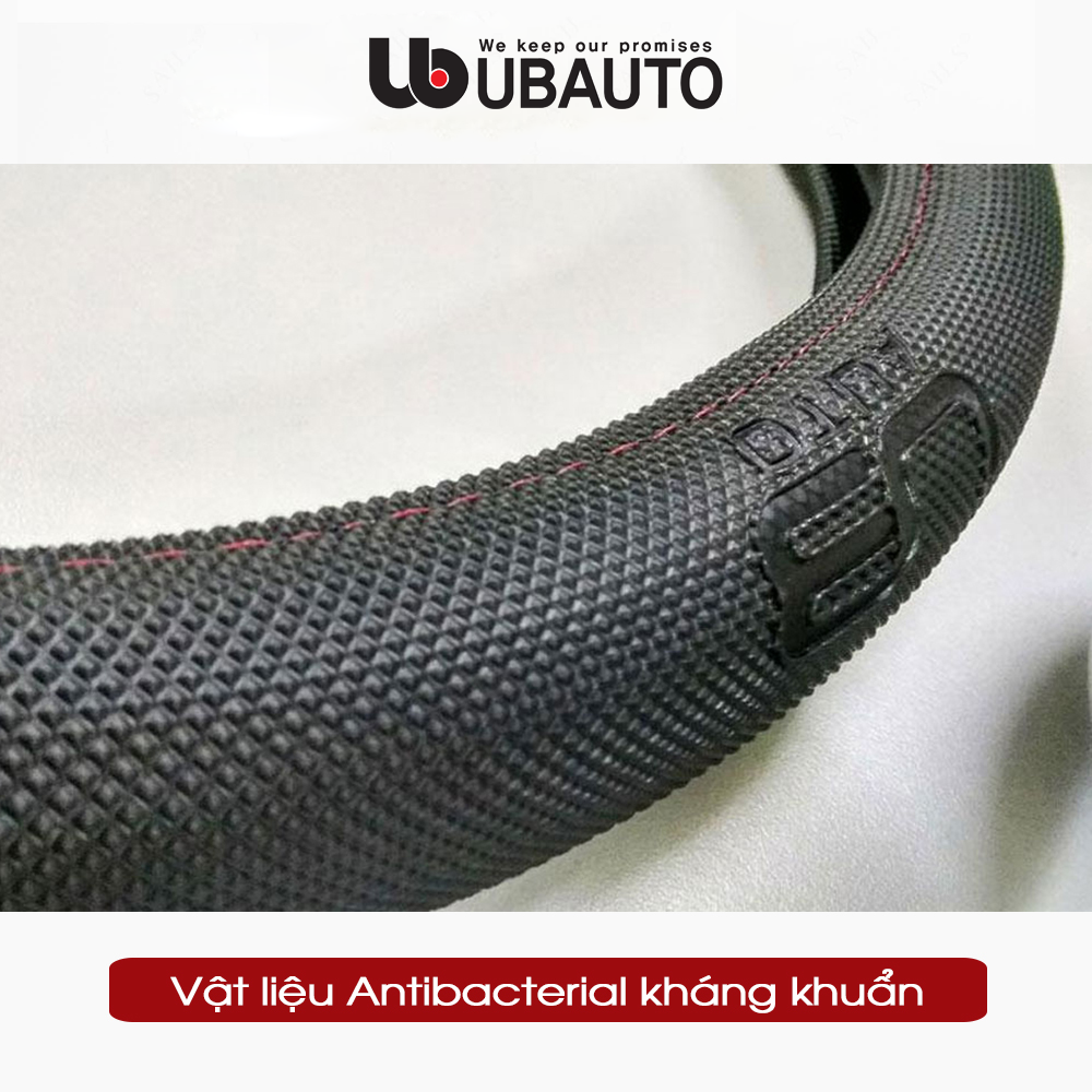 Bọc vô lăng carbon chính hãng cao cấp UBAUTO kháng khuẩn tay lái ô tô phù hợp các dòng xe có vô lăng 37-38cm