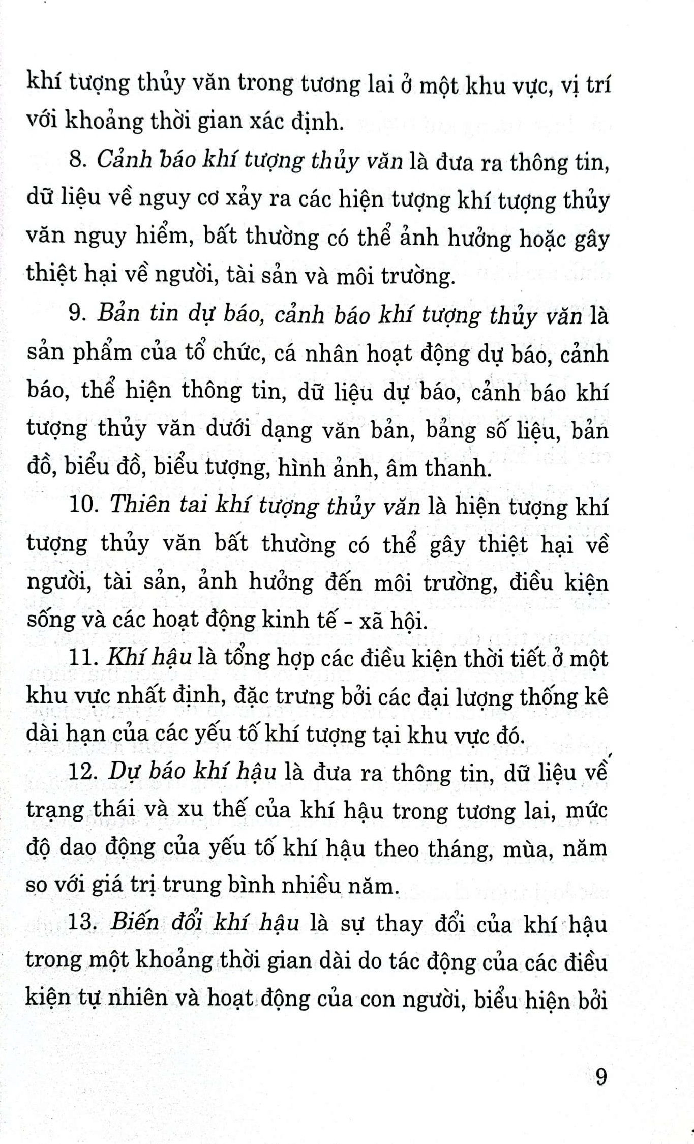 Luật khí tượng thủy văn