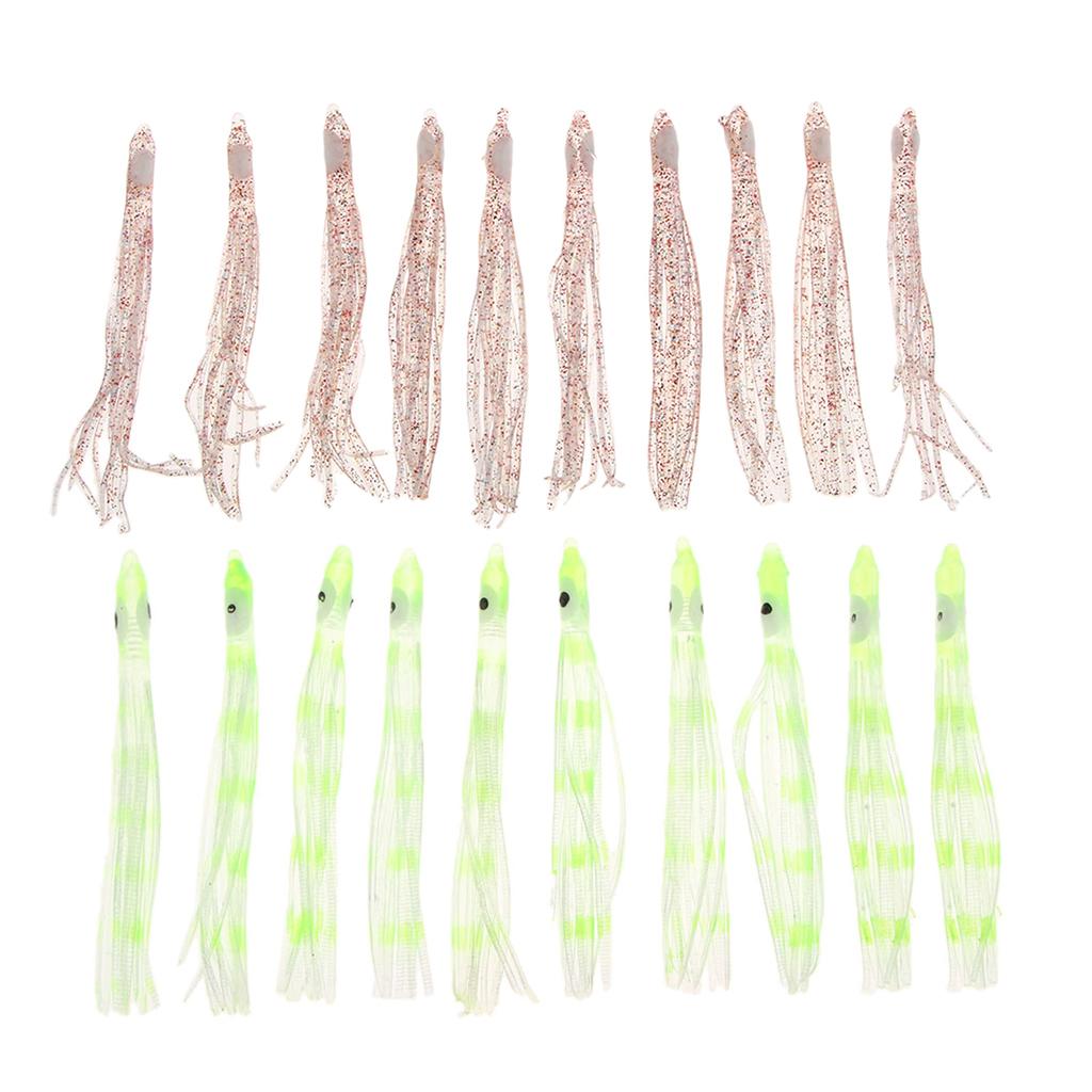 10pcs Fishing Lures Squid Octopus Skirts Lures Soft Baits Crankbaits