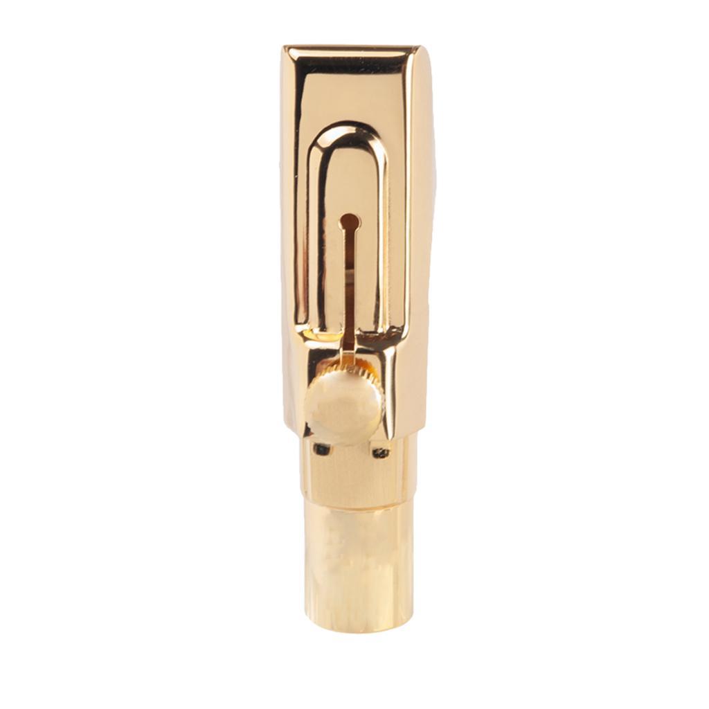 Gold-plated Alto Sax Saxophone Metal Mouthpiece Cap Ligature Set