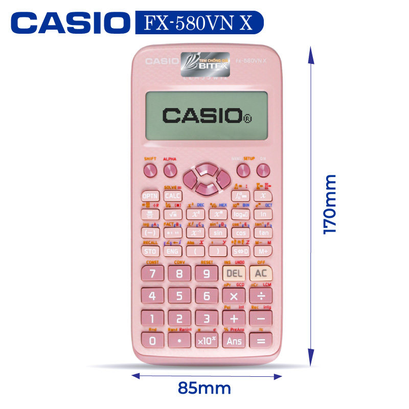 Máy tính Casio FX-580VNX, Bảo hành 7 năm - Hàng chính hãng Bitex