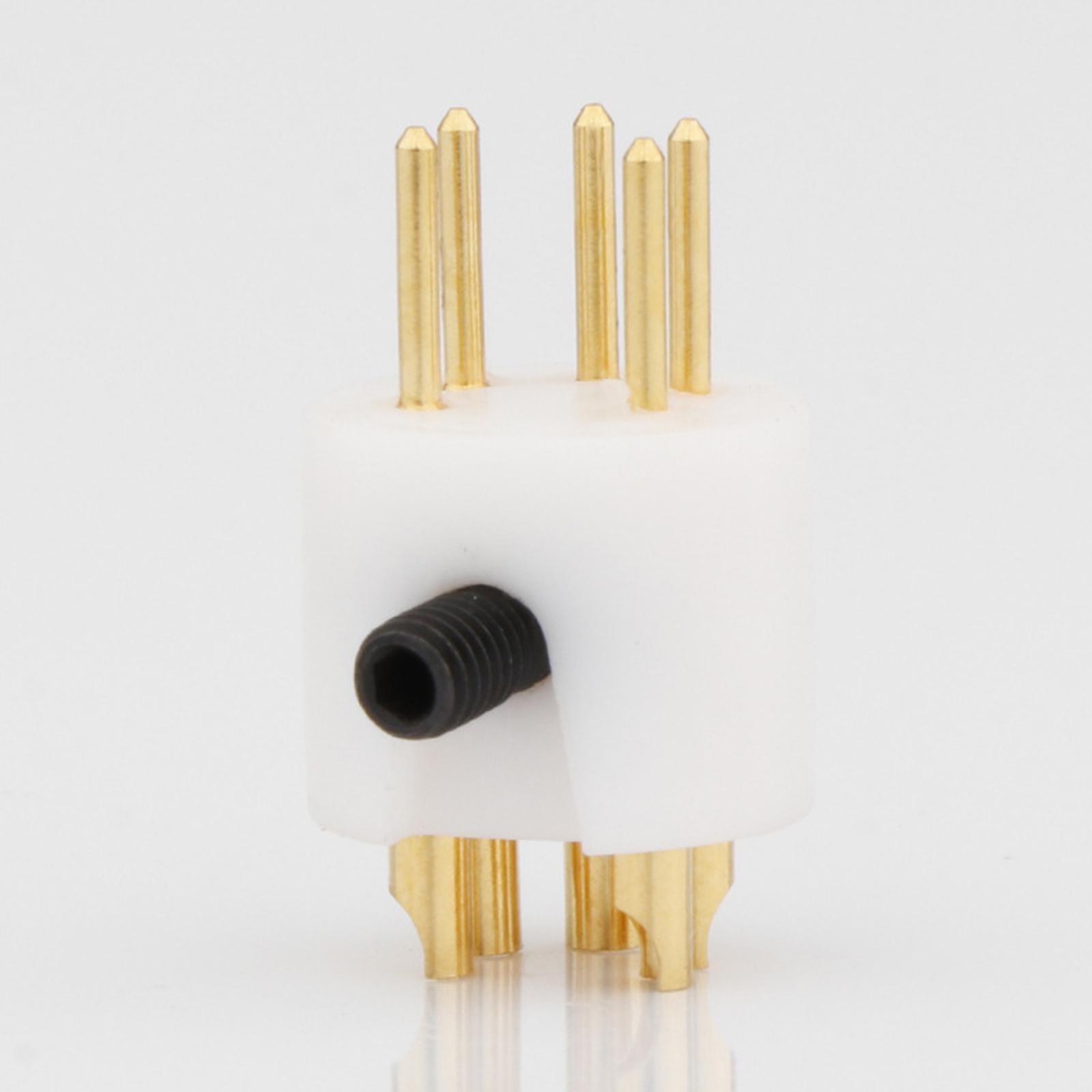 2Pcs 5 Pins Tonearm Plug Male Female Plug Tonearm Connector Din Connector Replacement Accessories for phonograph record Turntable