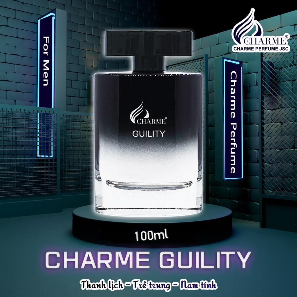 Nước Hoa Nam CHARME GUILITY 100ml Lưu Hương Lâu Lịch Lãm, Nam Tính_Nước Hoa Chính Hãng