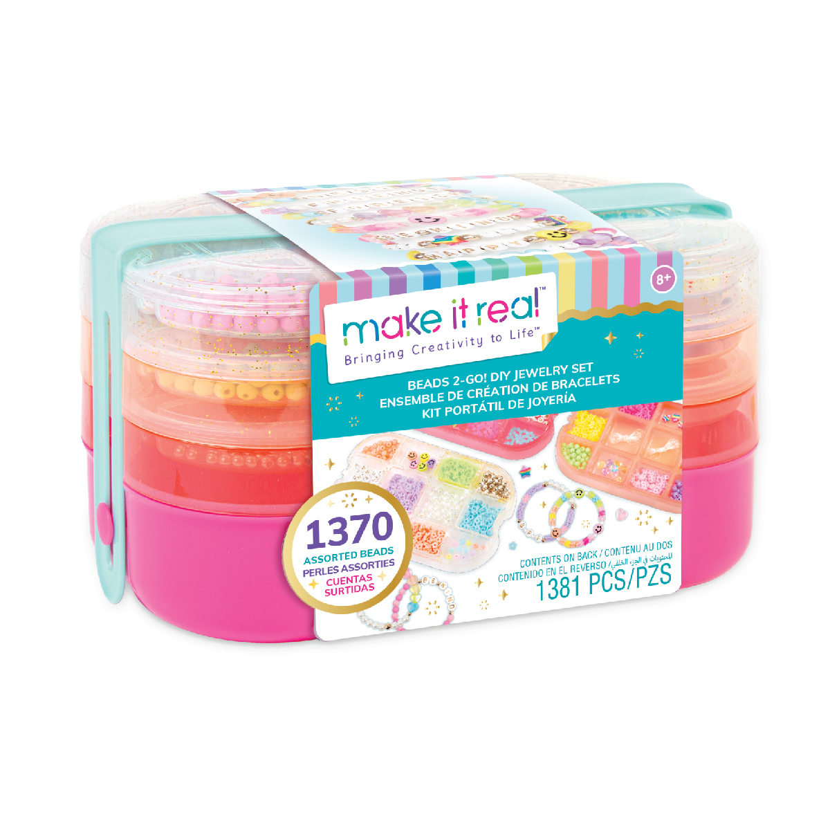 Đồ Chơi Bộ Hộp Làm Vòng Tay Sắc Màu MAKE IT REAL 1710MIR