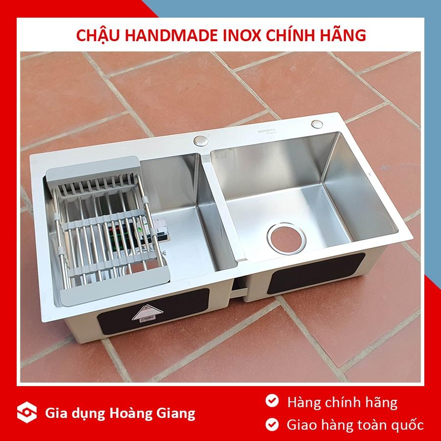 Chậu rửa bát handmade Sơn Hà Inox cao cấp chính hãng