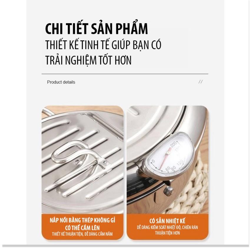 Nồi Chiên Rán Mini (Kèm nhiệt kế) Gia Dụng SG