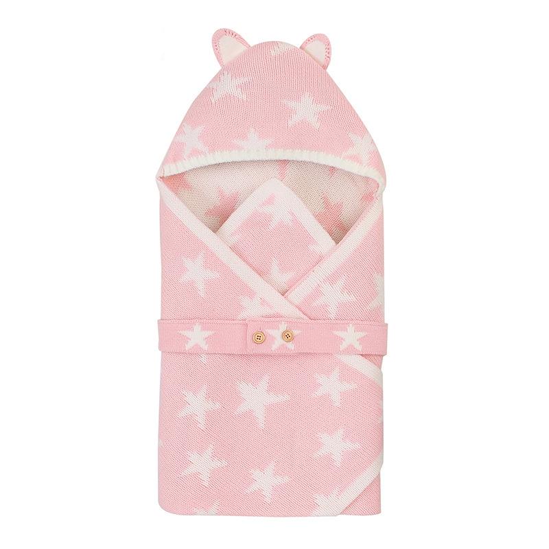 Cho Bé Xe Đẩy Dệt Kim Giấc Ngủ Của Trẻ Sơ Sinh Bao Tải Dệt Ấm Áp Slaapzak Bao Da Mềm Kid Sleepsack Footmuff SƠ SINH Swaddle