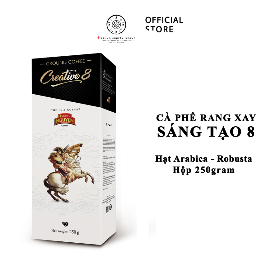 Trung Nguyên Legend - Cà phê rang xay Sáng tạo 8 - Hộp 250gr