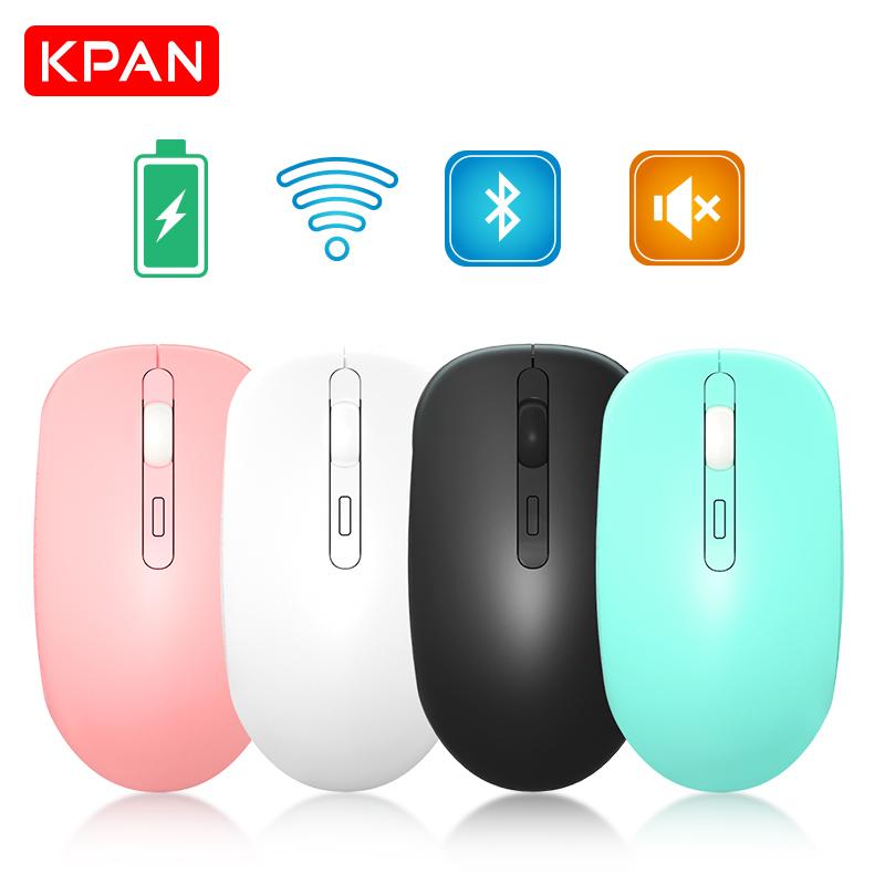 Chuột Không Dây Bluetooth RGB Sạc Chuột Máy Tính Không Dây Im Lặng Mause LED Backlit Công Thái Chuột Chơi Game Cho Laptop