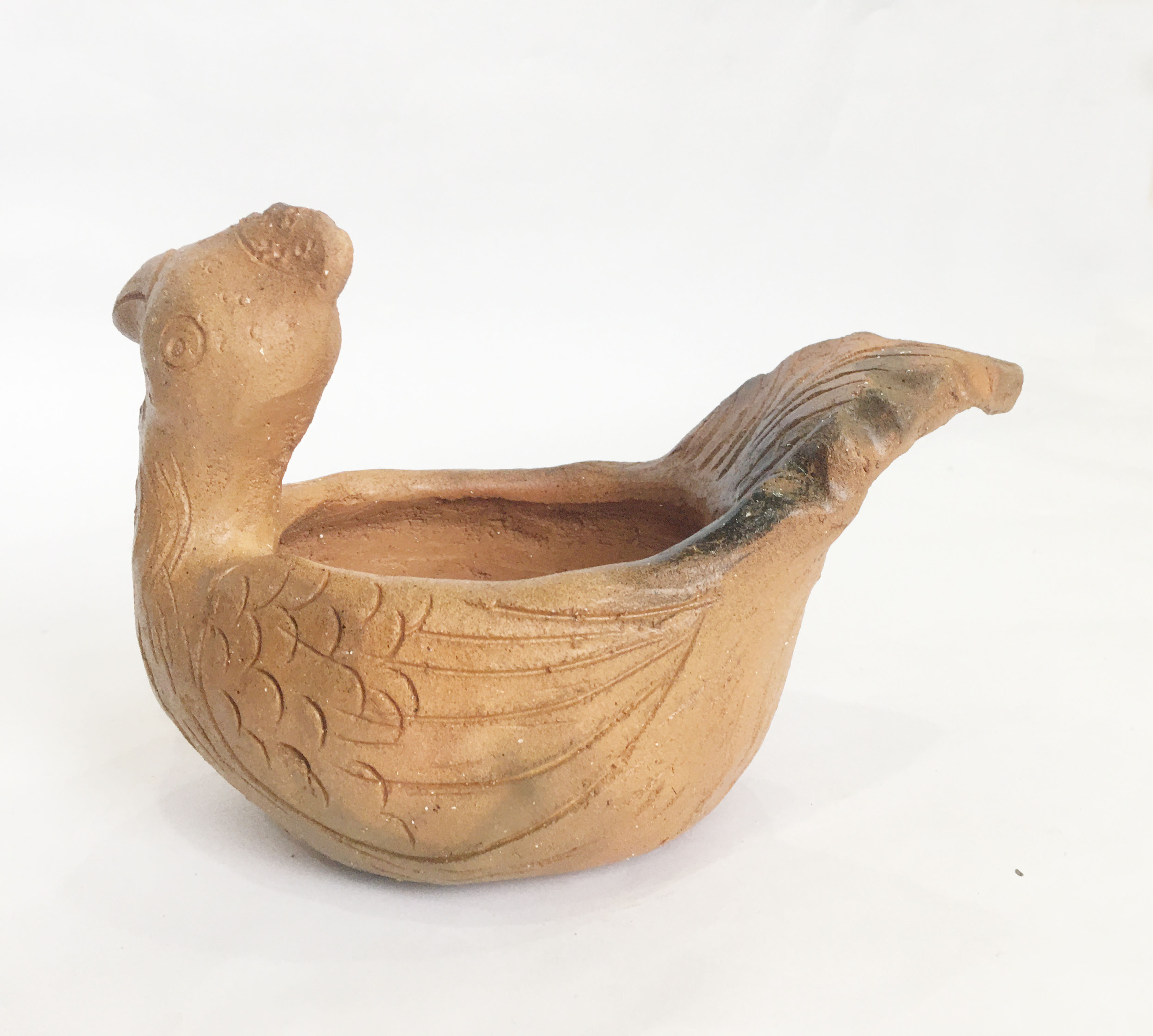 Chậu thú gà vịt bằng gốm đất nung thủ công làng gốm Bàu Trúc - Gốm Chăm handmade trang trí vintage