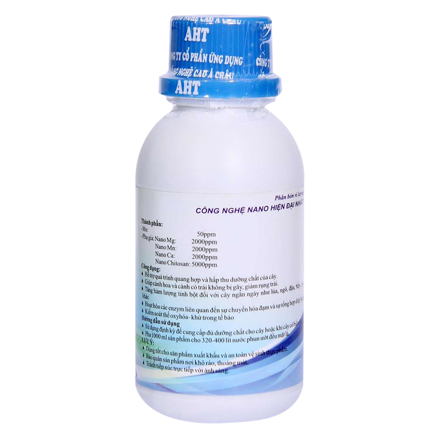 Phân bón vi lượng Nano Magiê - Mangan - Canxi AHT (100ml)