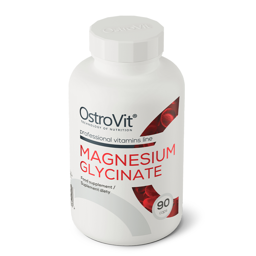 Viên Uống Bổ Sung Magie OstroVit Magnesium Glycinate (90 viên) | Hỗ Trợ Hệ Thần Kinh, Xương &amp; Răng Khỏe Mạnh