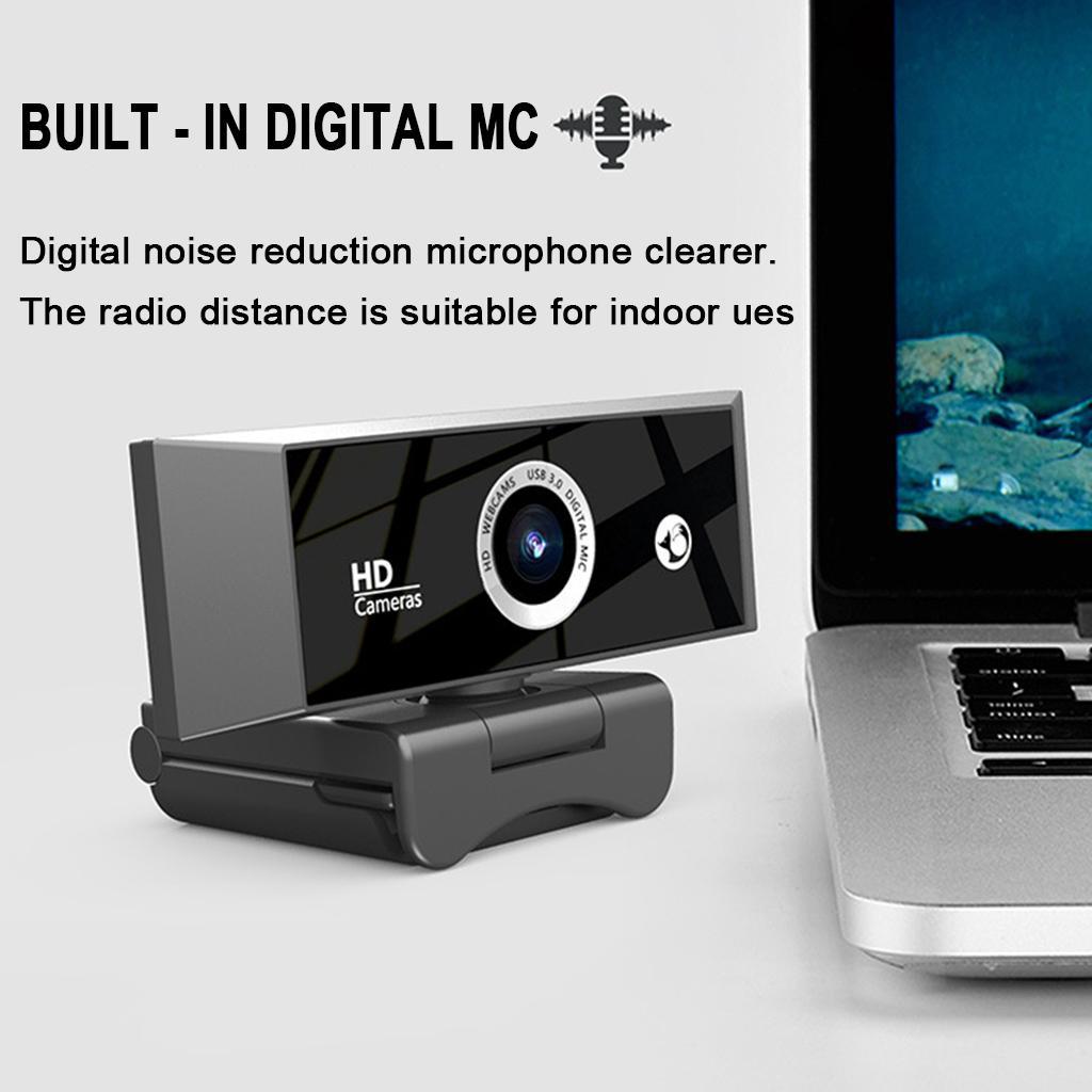 Full HD 1080P Webcam with Microphone MIC USB For PC Desktop Laptop Rotatable