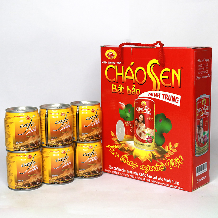 Cà Phê Sữa Minh Trung lốc 6 lon - CAPHESUA 6