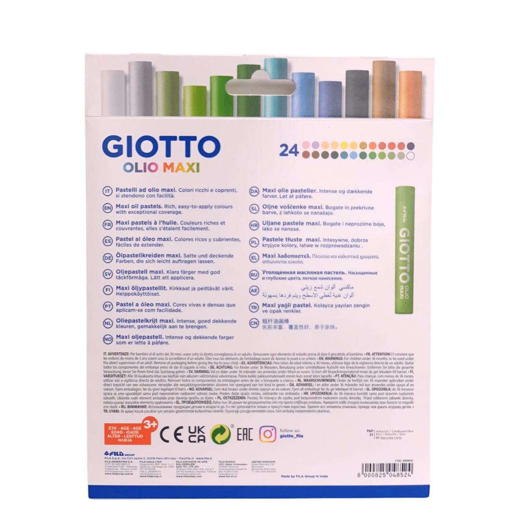 Hộp 24 màu sáp GIOTTO Olio Maxi nhập khẩu Italy 293800