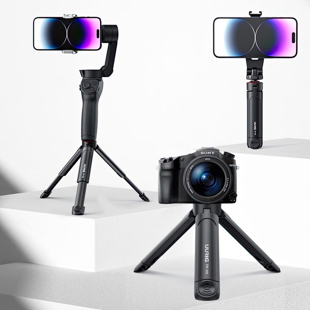 TRIPOD MINI KIÊM TAY CẦM QUAY VIDEO UURIG TP-05 - HÀNG NHẬP KHẨU