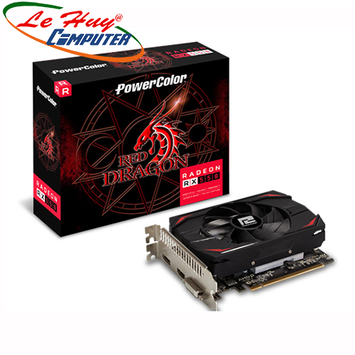 Card Màn Hình - VGA PowerColor Radeon RX550 2G GDDR5 Red Dragon (AXRX 550 2GD5-DH) - Hàng Chính Hãng