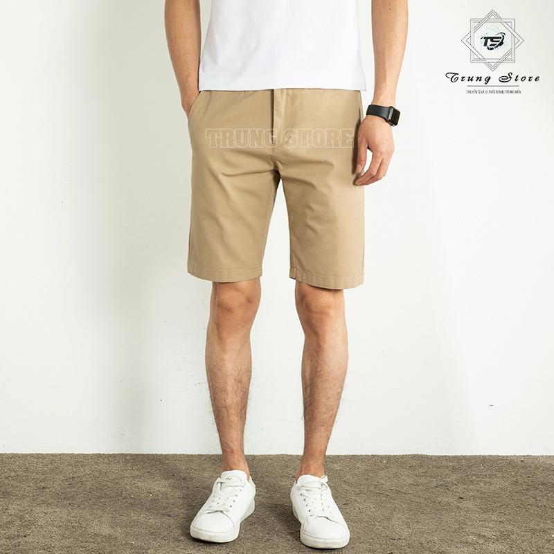 Quần Short Kaki FORM RỘNG Quần Ngố Kaki Vải Co Giãn Cực Tốt, Không Nhăn, Thấm Hút Mồ Hôi Tốt