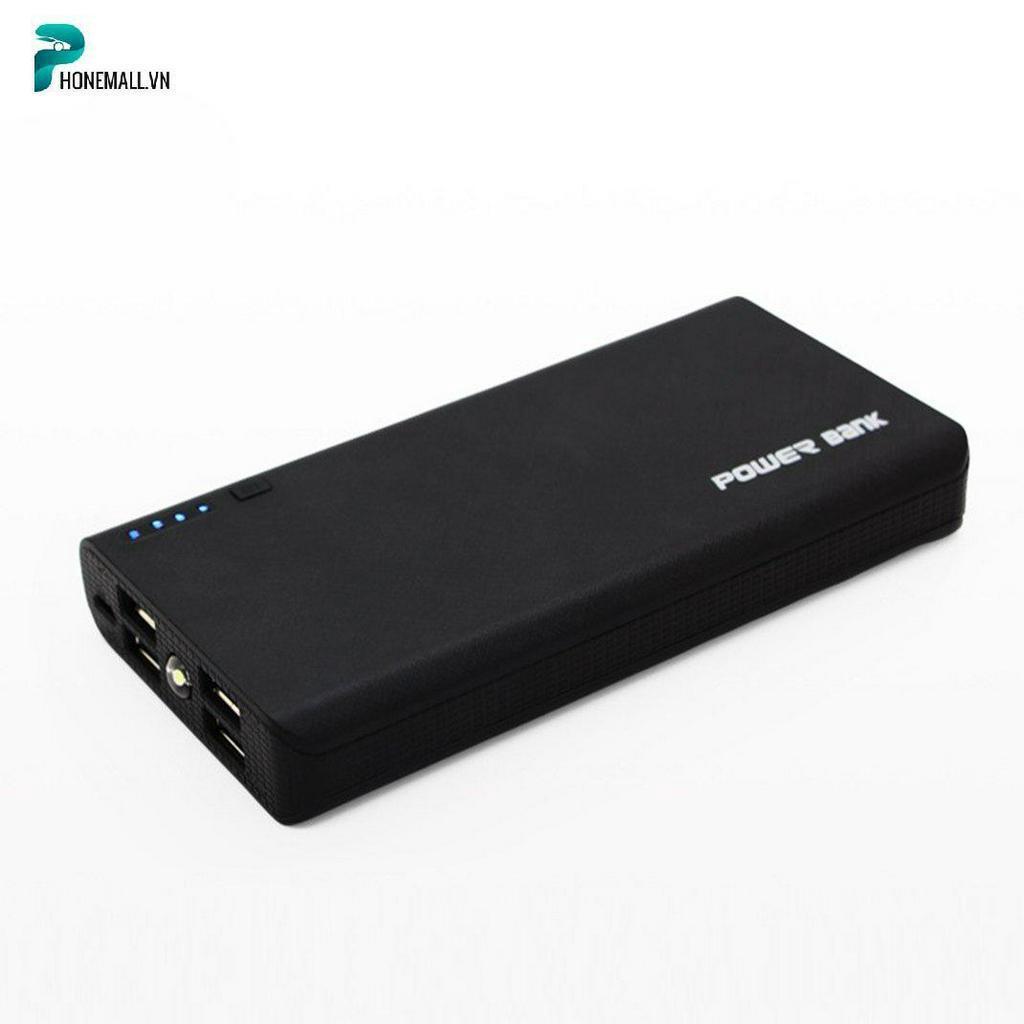 Bộ dụng cụ làm sạc dự phòng 4 cổng cắm USB dùng 6 pin 18650 có đèn LED tiện dụng
